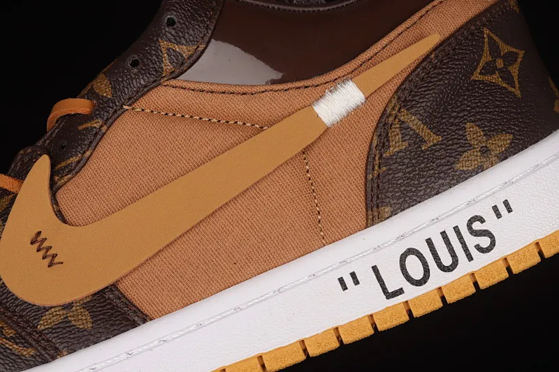 All Categories Air Jordan Jordan Series Basketball Shoes Air Jordan 1 Low Air Jordan 1 AJ1 Joe 1 Donkey Brand Co-branded Customized Low-top Basketball Shoes 554724-555